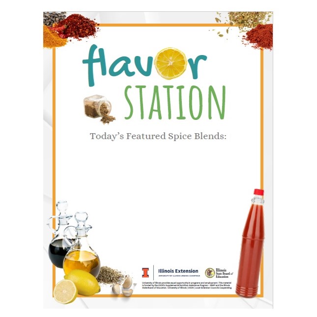 Flavor Station Signage (8.5 x 11)