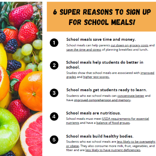 6 Super Reasons to Sign Up for School Meals